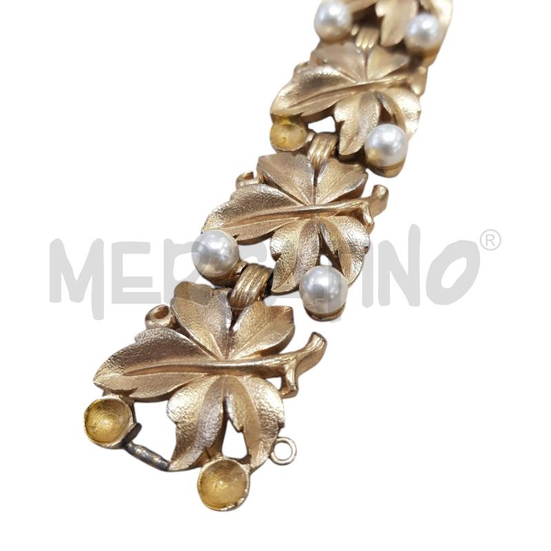 BRACCIALE TRIFARI BOTANICA FOGLIE PERLINE MANCANTI | Mercatino dell'Usato Civitavecchia 5