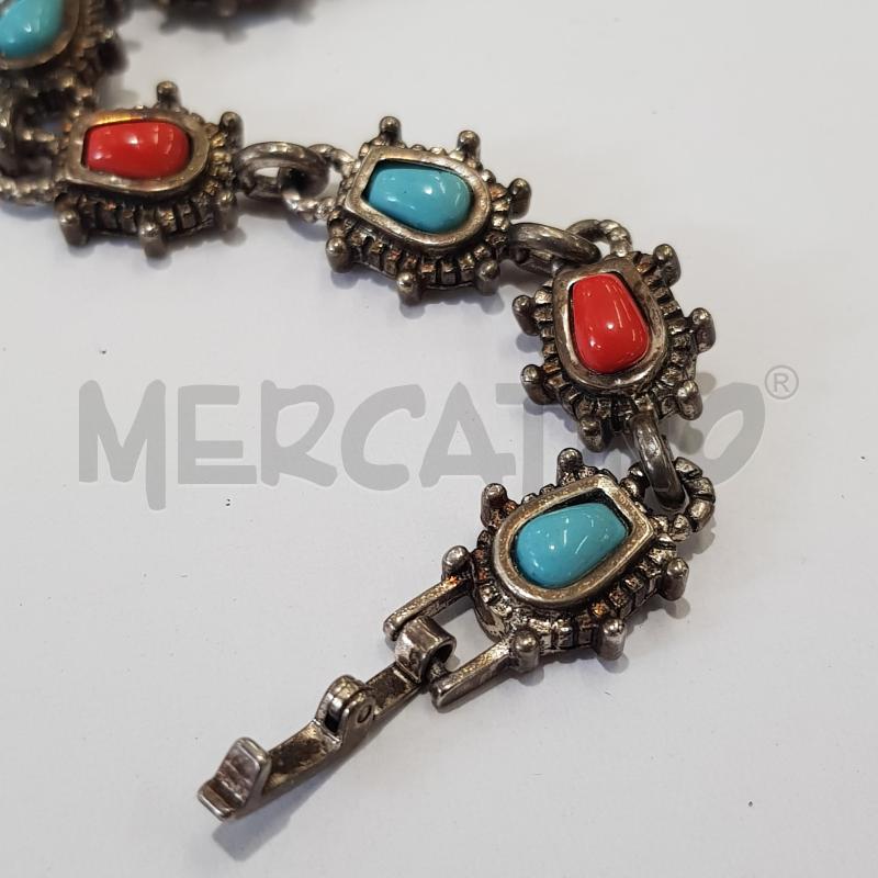 BRACCIALE TURCHESE CORALLO ETNICO | Mercatino dell'Usato Civitavecchia 2