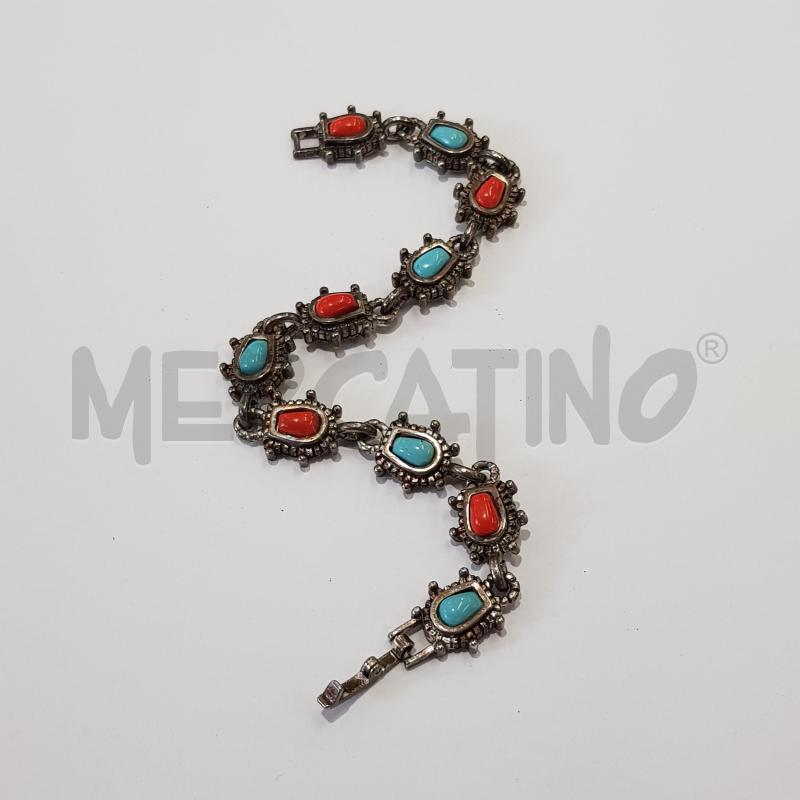BRACCIALE TURCHESE CORALLO ETNICO | Mercatino dell'Usato Civitavecchia 4