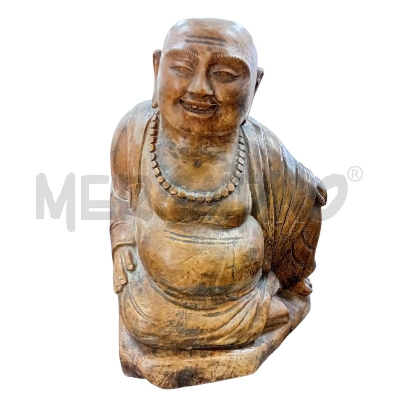 BUDDHA LEGNO PIENO 40X23X30 CM | Mercatino dell'Usato Civitavecchia 1