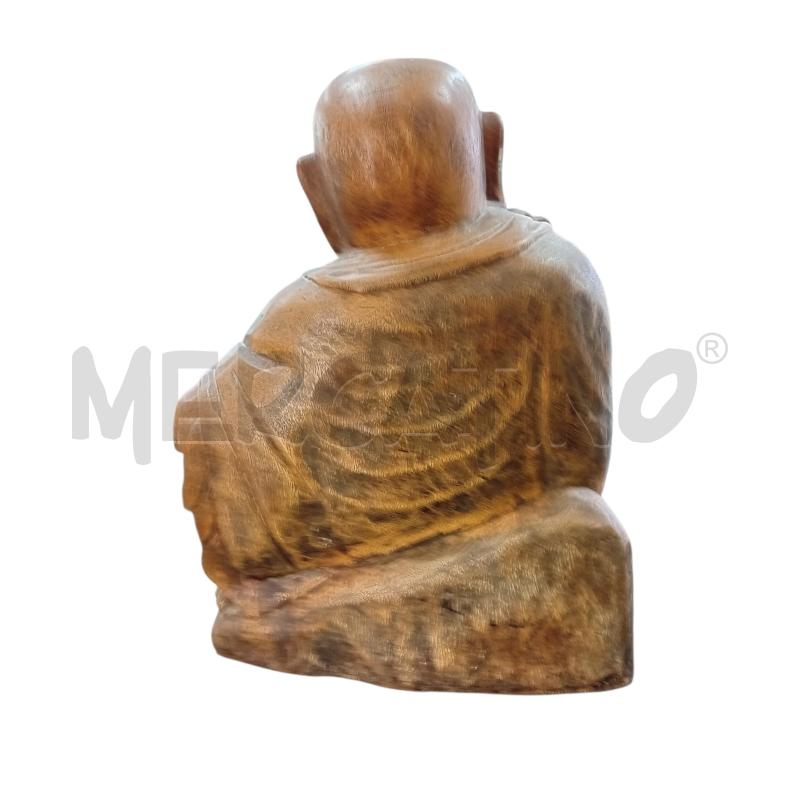BUDDHA LEGNO PIENO 40X23X30 CM | Mercatino dell'Usato Civitavecchia 2