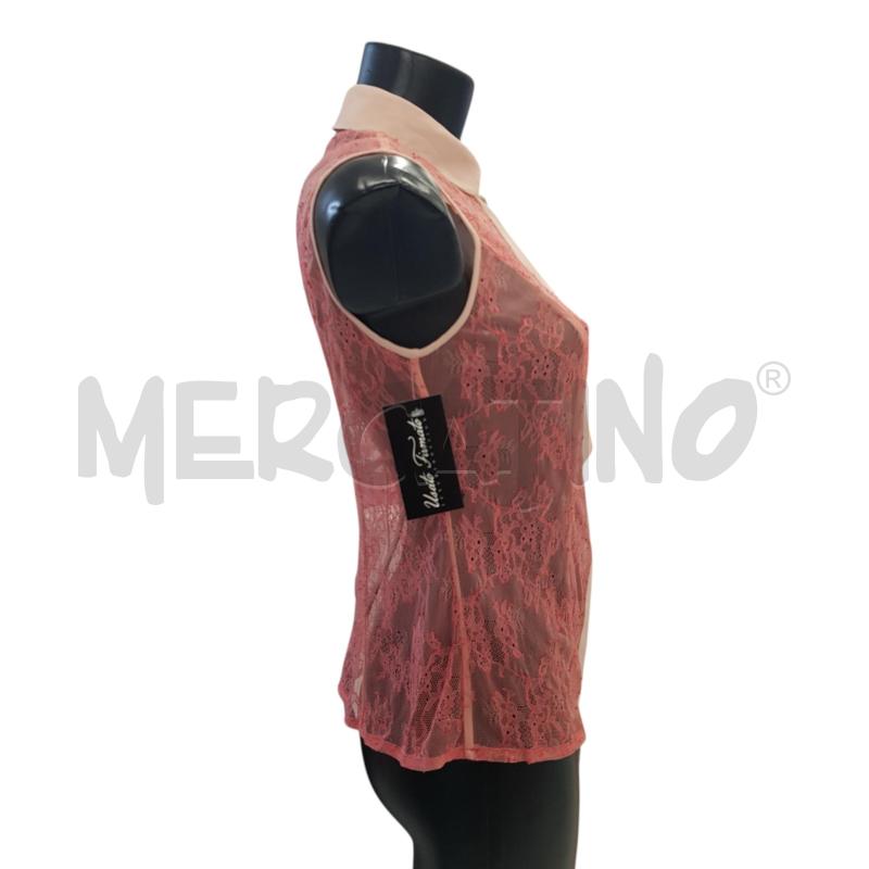 CAMICIA D ELISABETTA FRANCHI PIZZO ROSA COLLETTO PROFILI CIPRIA | Mercatino dell'Usato Civitavecchia 2
