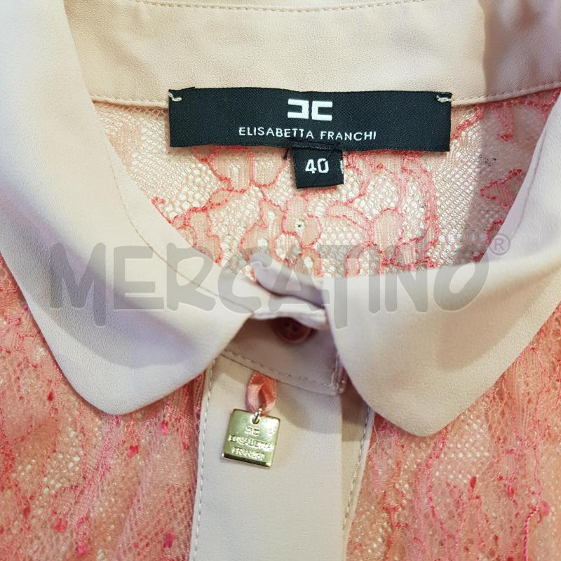 CAMICIA D ELISABETTA FRANCHI PIZZO ROSA COLLETTO PROFILI CIPRIA | Mercatino dell'Usato Civitavecchia 5
