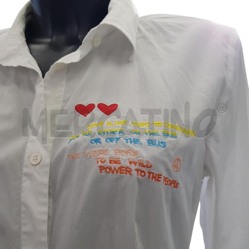 CAMICIA D LOVE MOSCHINO BIANCA LOVE IS NOT OURS | Mercatino dell'Usato Civitavecchia 2