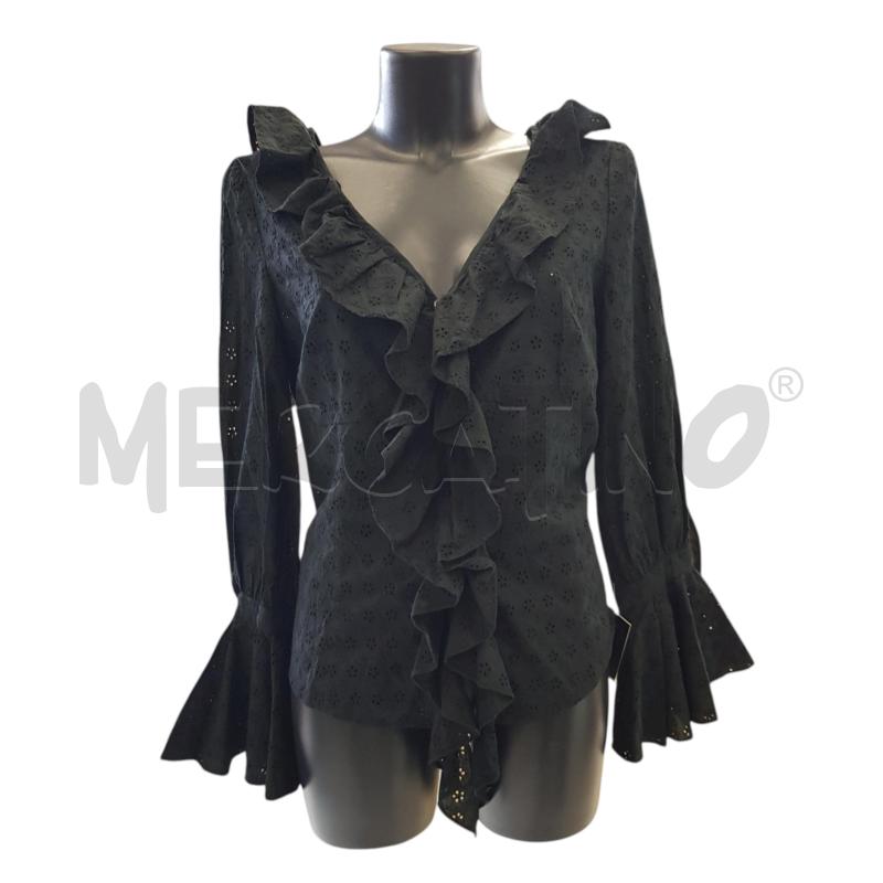 CAMICIA D LUISA SPAGNOLI NERA SAN GALLO ML CAMPANA | Mercatino dell'Usato Civitavecchia 1