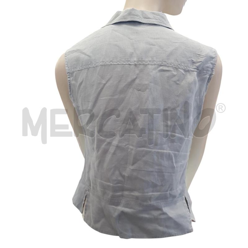 CAMICIA D VALENTINO J SMANICATA LINO CELESTE | Mercatino dell'Usato Civitavecchia 3