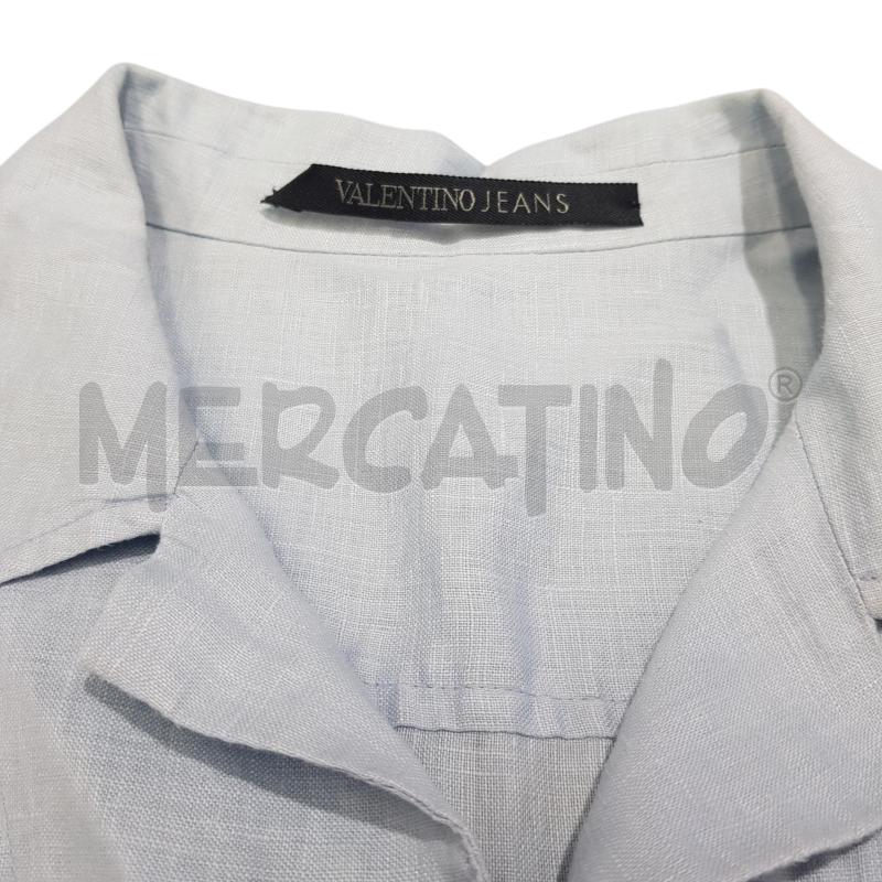 CAMICIA D VALENTINO J SMANICATA LINO CELESTE | Mercatino dell'Usato Civitavecchia 4