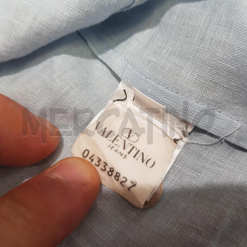 CAMICIA D VALENTINO J SMANICATA LINO CELESTE | Mercatino dell'Usato Civitavecchia 5