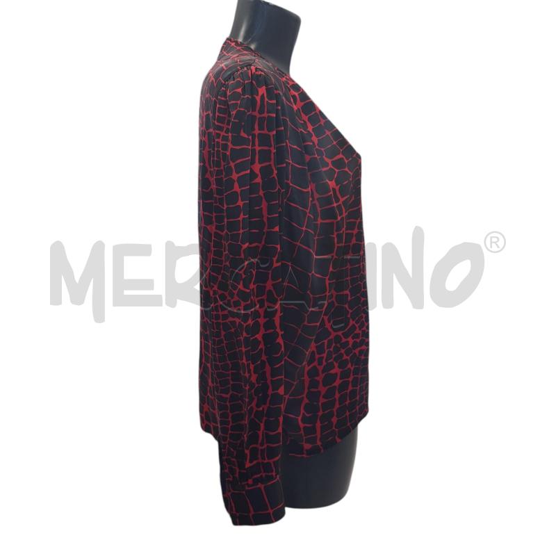 CAMICIA D VALENTINO MISSV NERA RETICOLATO ROSSO | Mercatino dell'Usato Civitavecchia 2