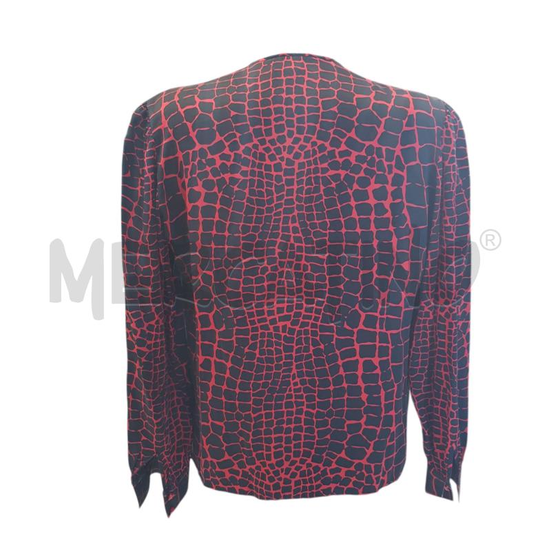 CAMICIA D VALENTINO MISSV NERA RETICOLATO ROSSO | Mercatino dell'Usato Civitavecchia 3