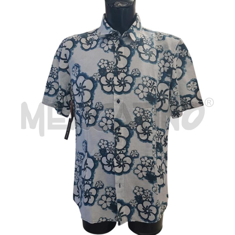 CAMICIA U ARMANI JEANS BIACA FLOREALE AZZ | Mercatino dell'Usato Civitavecchia 1