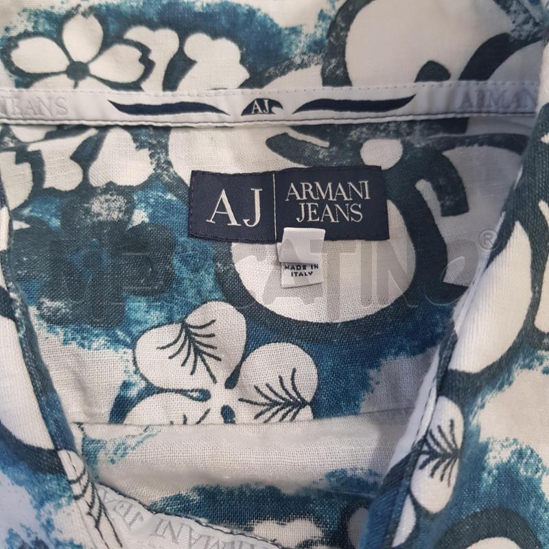 CAMICIA U ARMANI JEANS BIACA FLOREALE AZZ | Mercatino dell'Usato Civitavecchia 5
