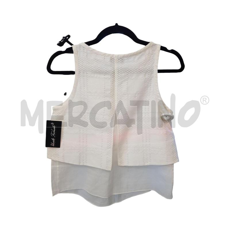 CANOTTA D EMPORIO ARMANI PANNA TRAFORATA DOPPIATA | Mercatino dell'Usato Civitavecchia 2