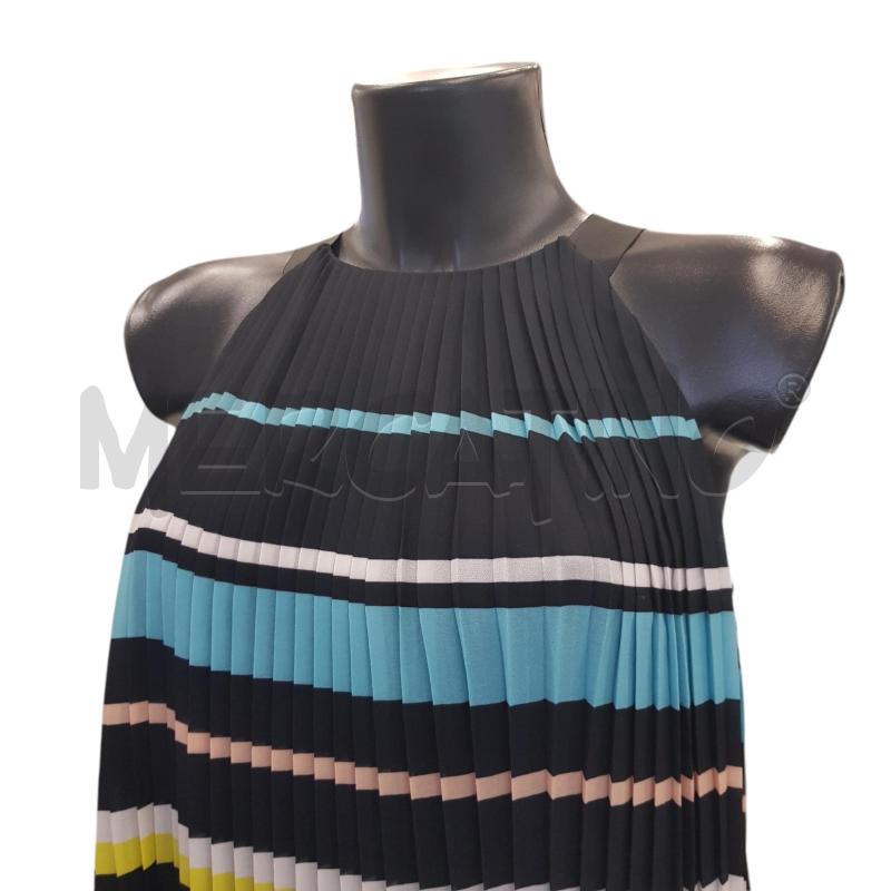 CANOTTA D TRUSSARDI BLU PLISSETTATA RIGHE MULTI COL | Mercatino dell'Usato Civitavecchia 4