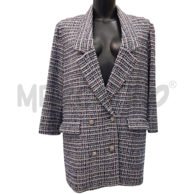 CAPPOTTO D PINKO DOPPIOPETTO AZZURRO BOTTONI GIOIELLO | Mercatino dell'Usato Civitavecchia 1