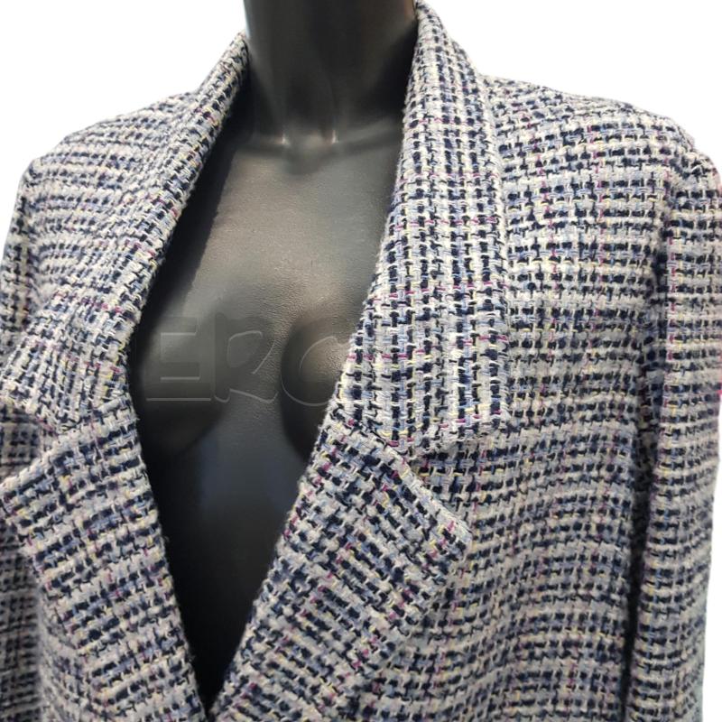 CAPPOTTO D PINKO DOPPIOPETTO AZZURRO BOTTONI GIOIELLO | Mercatino dell'Usato Civitavecchia 2