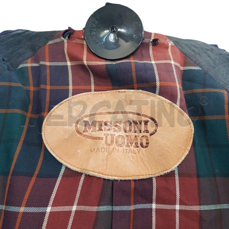 CAPPOTTO U MISSONI  BLU INTERNO CHECK | Mercatino dell'Usato Civitavecchia 2