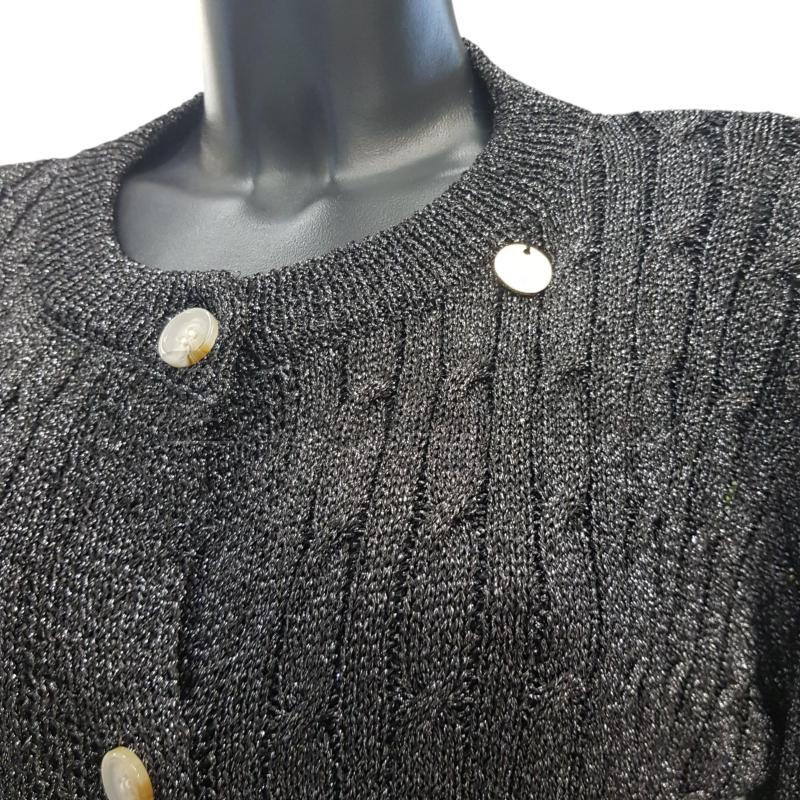 CARDIGAN D A.MANGANO NERO LUREX ARGENTO | Mercatino dell'Usato Civitavecchia 2