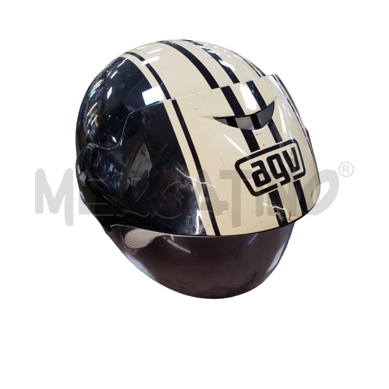 CASCO MOTO AGV STRISCIA BEIJE | Mercatino dell'Usato Civitavecchia 1