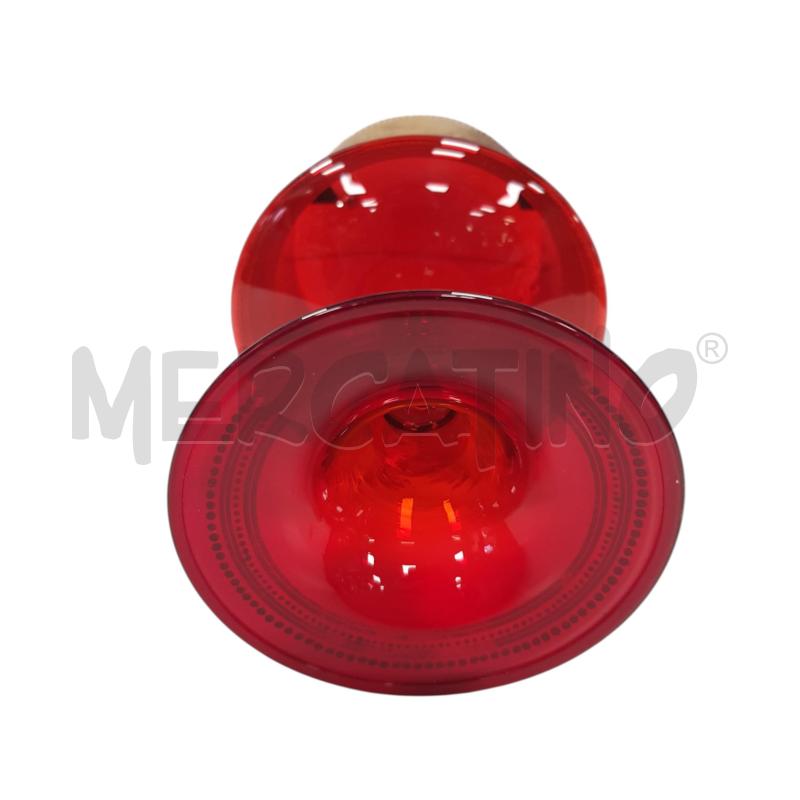 CENTROTAVOLA VETRO MURANO ROSSO RUBINO/ORO ZECCHINO ALTEZZA 23CM | Mercatino dell'Usato Civitavecchia 5