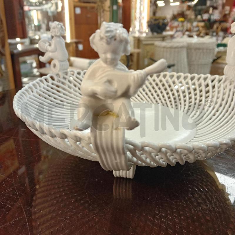 CESTINO TRAFORATO 3 PUTTI MUSICISTI DIAM.27CM | Mercatino dell'Usato Civitavecchia 3