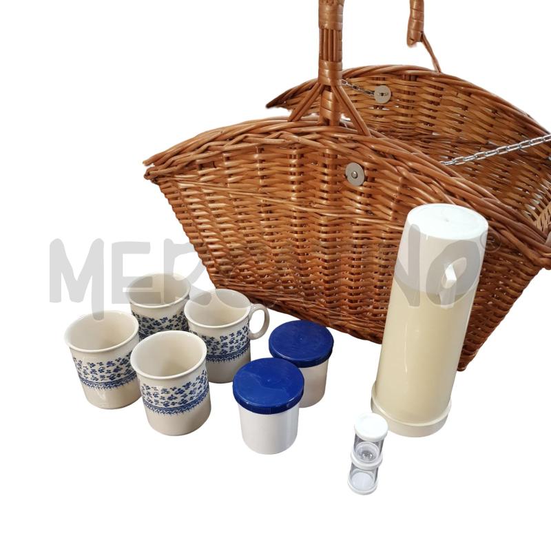 CESTO VIMINI DA PIC NIC ACCESSORIATO | Mercatino dell'Usato Civitavecchia 2