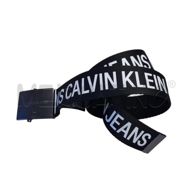 CINTURA U CALVIN KLEIN JEANS NERA PARLATA | Mercatino dell'Usato Civitavecchia 1