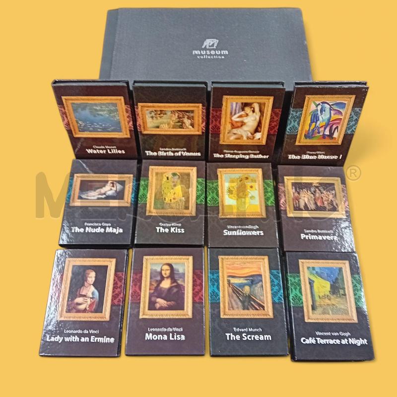 COFANETTO MONETE E QUADRI MINIATURA COMMEMORATIVE MUSEUM COLLECTION 12PZ | Mercatino dell'Usato Civitavecchia 1