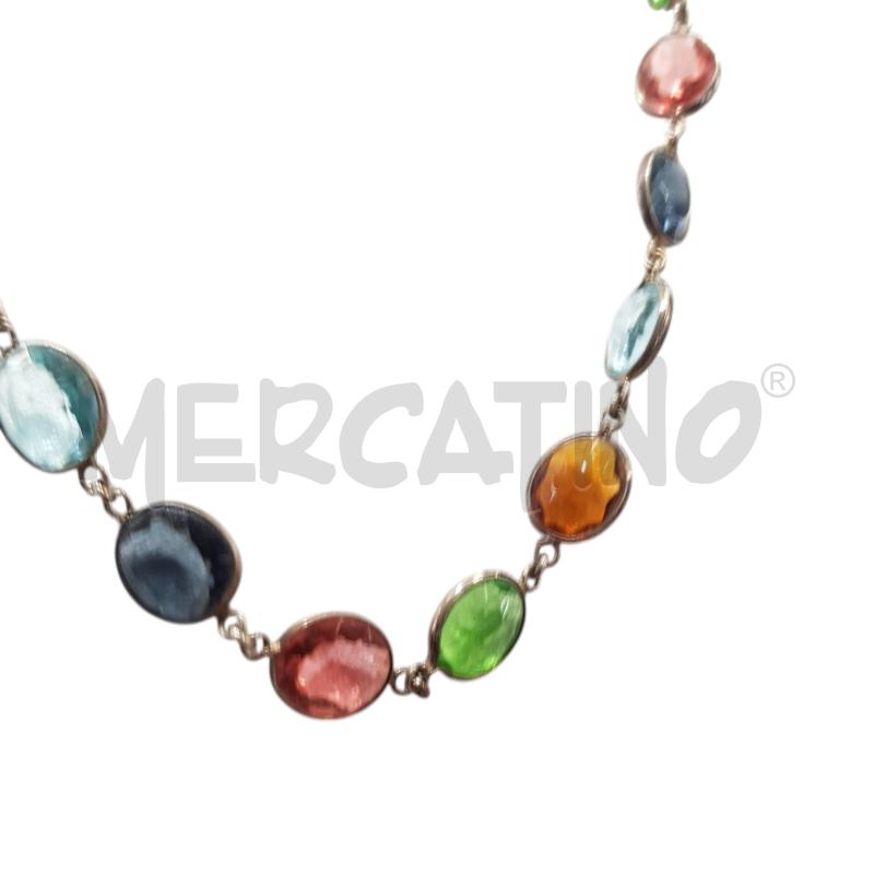 COLLANA ARG CASTONI COLORATI | Mercatino dell'Usato Civitavecchia 3