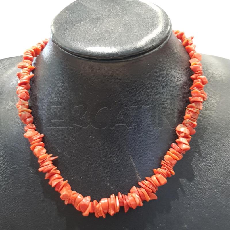 COLLANA CORALLO SCHEGGE  | Mercatino dell'Usato Civitavecchia 1