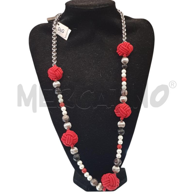COLLANA DOLCE E GABBANA ROSSA NODO | Mercatino dell'Usato Civitavecchia 1