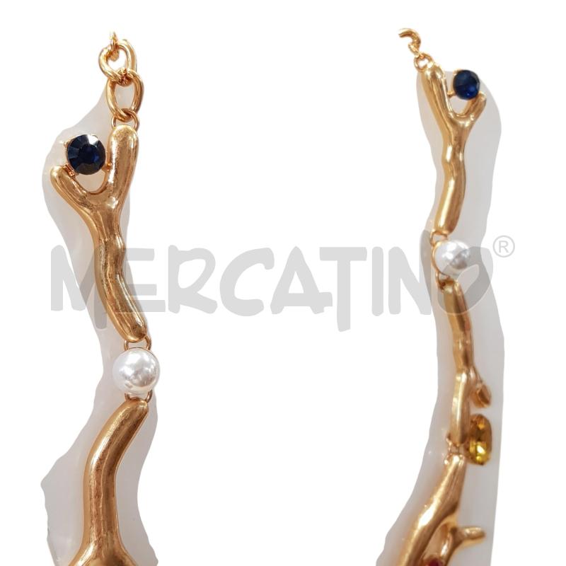 COLLANA EFFETTO CORALLO STEEL DETT COPLORATI  | Mercatino dell'Usato Civitavecchia 3