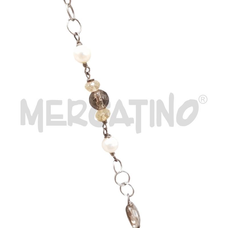 COLLANA FIORE PERLINE CHIUS ARG | Mercatino dell'Usato Civitavecchia 3