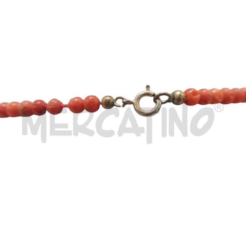 COLLANA GIROCOLLO CORALLO MEDITERRANEO | Mercatino dell'Usato Civitavecchia 2