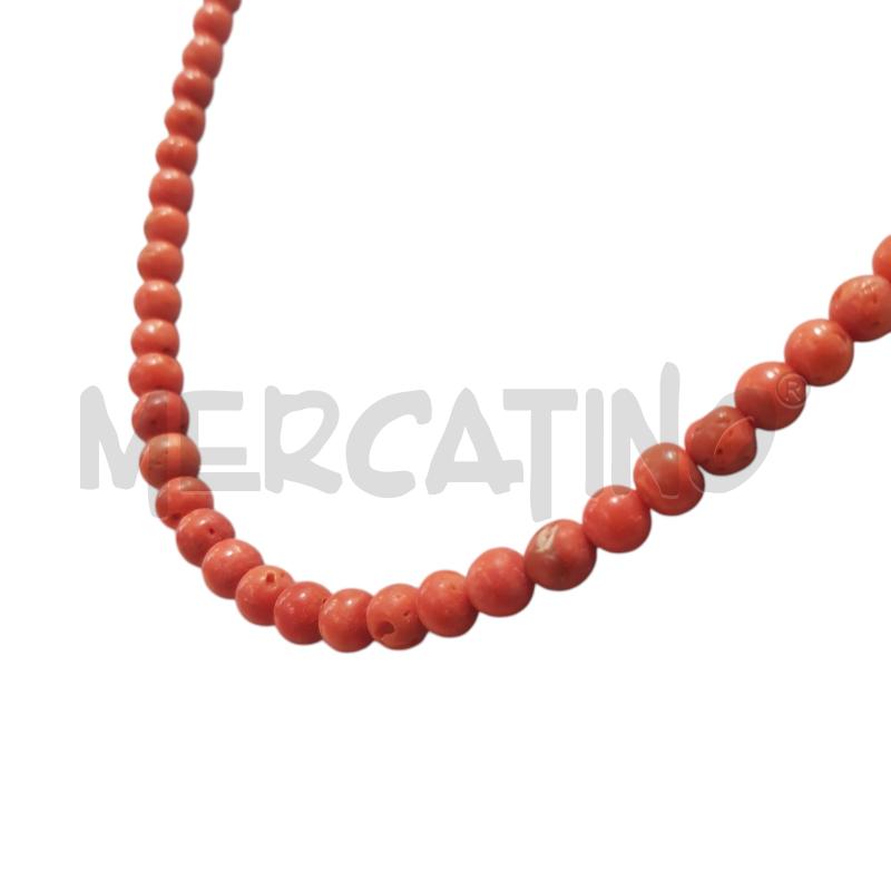 COLLANA GIROCOLLO CORALLO MEDITERRANEO | Mercatino dell'Usato Civitavecchia 3
