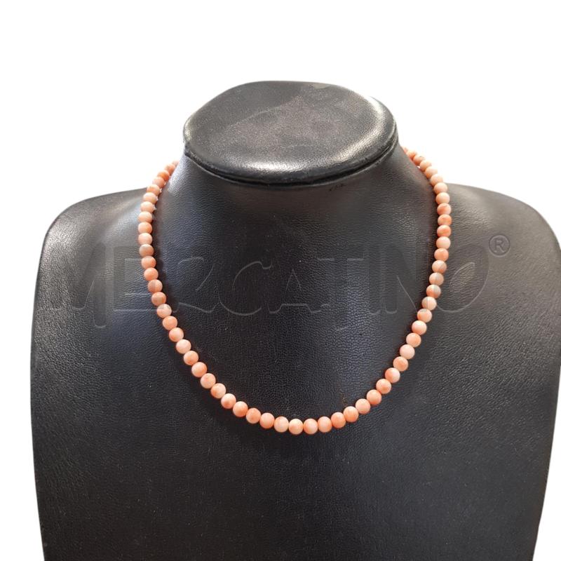 COLLANA GIROCOLLO CORALLO ROSA | Mercatino dell'Usato Civitavecchia 1