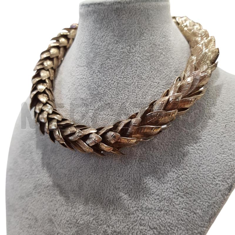COLLANA GIROCOLLO FOGLIE DORATE | Mercatino dell'Usato Civitavecchia 5