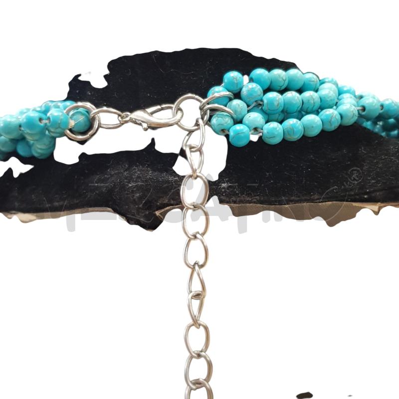 COLLANA INTRECCIATA TURCHESE | Mercatino dell'Usato Civitavecchia 3