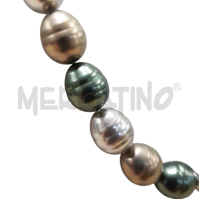COLLANA PERLE BAROCCHE SCURE CHIUSURA ARG | Mercatino dell'Usato Civitavecchia 5