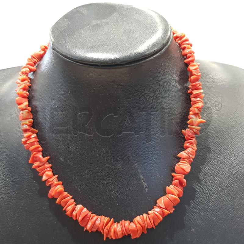 COLLANA SCHEGGE CORALLO MEDITERRANEO | Mercatino dell'Usato Civitavecchia 1