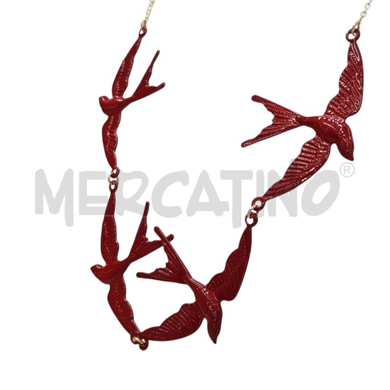 COLLANA SMALTATA PIN UP RONDINI  | Mercatino dell'Usato Civitavecchia 3