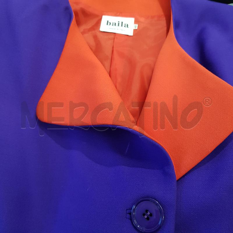 COMPLETO D BAILA GIACCA9+GONNA VIOLA TRAPUNTATA | Mercatino dell'Usato Civitavecchia 3