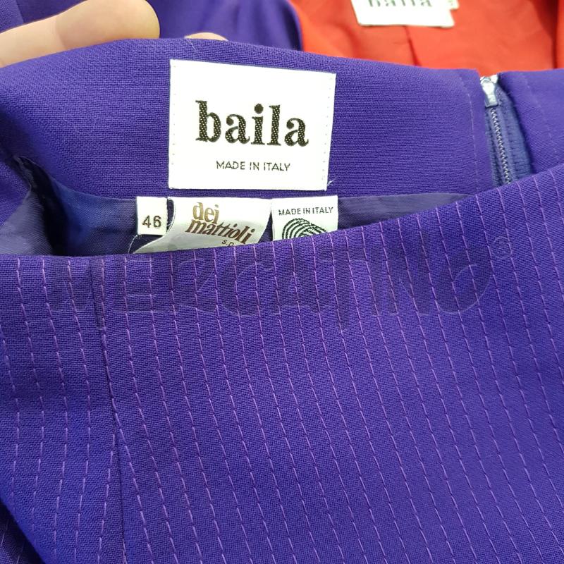COMPLETO D BAILA GIACCA9+GONNA VIOLA TRAPUNTATA | Mercatino dell'Usato Civitavecchia 4