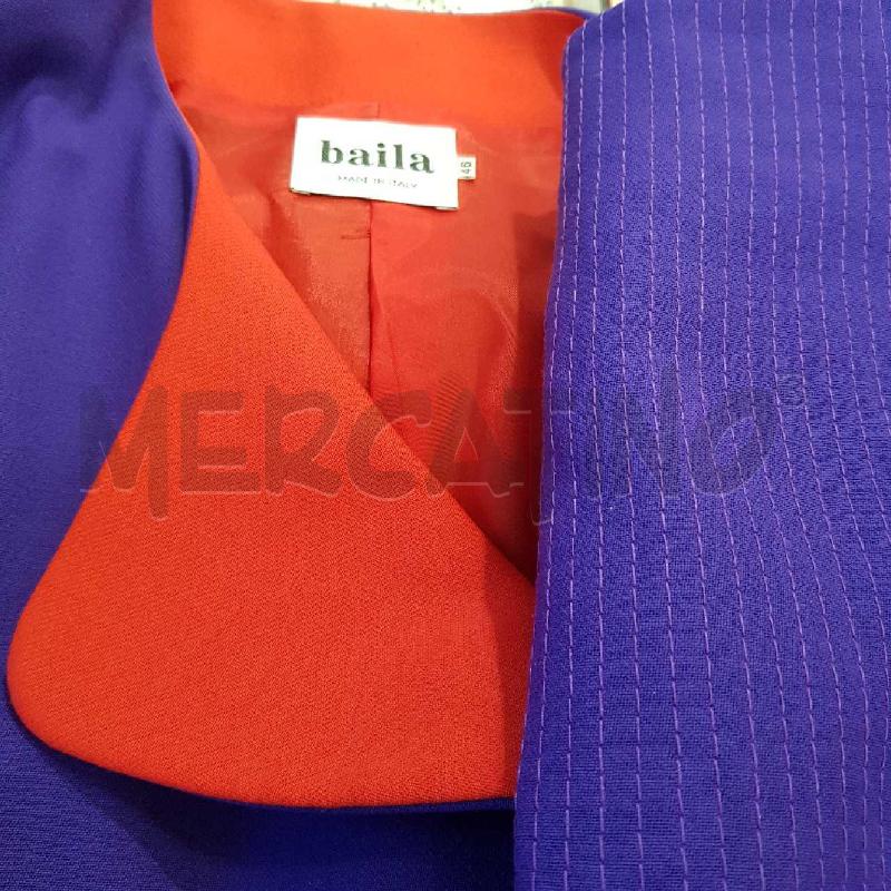 COMPLETO D BAILA GIACCA9+GONNA VIOLA TRAPUNTATA | Mercatino dell'Usato Civitavecchia 5