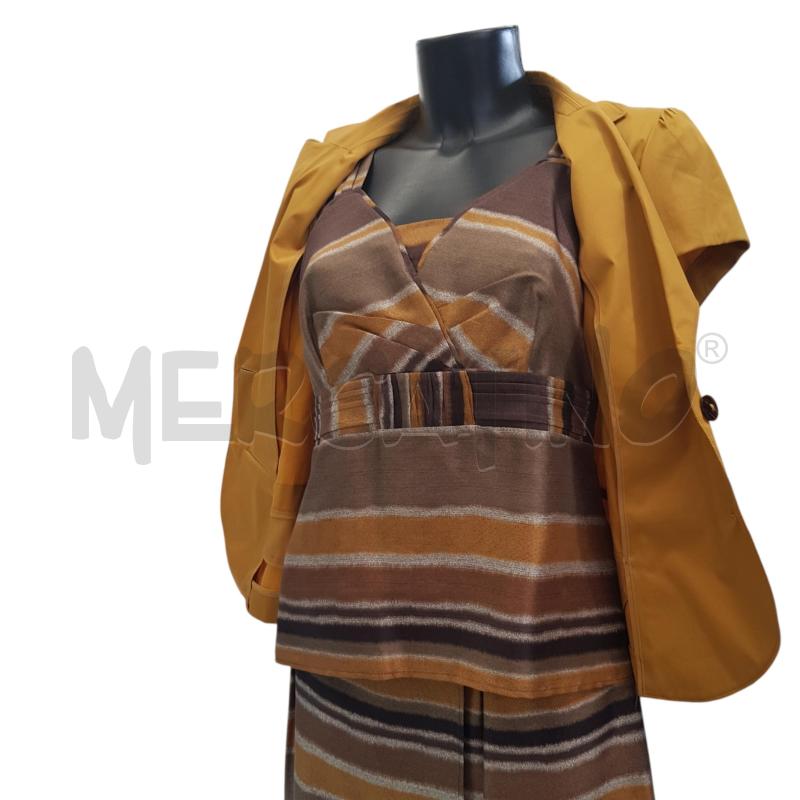 COMPLETO D DIANA GALLESI 3PZ GIACCA+TOP+GONNA SENAPE  | Mercatino dell'Usato Civitavecchia 2