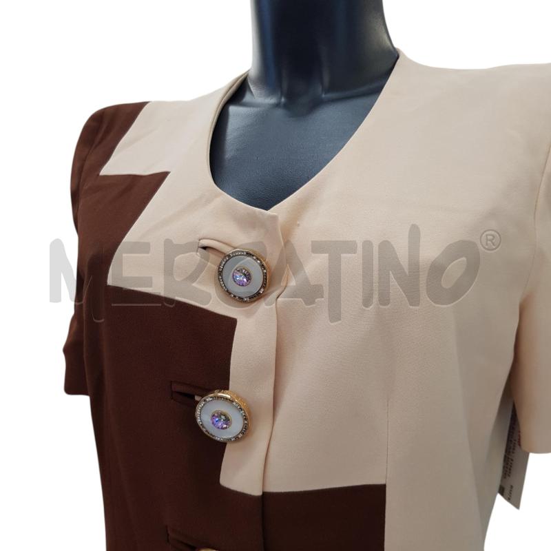 COMPLETO D GAI MATTIOLO MC MARRONE BEIGE GEOMETRICOBOTT GIOIELLO | Mercatino dell'Usato Civitavecchia 2