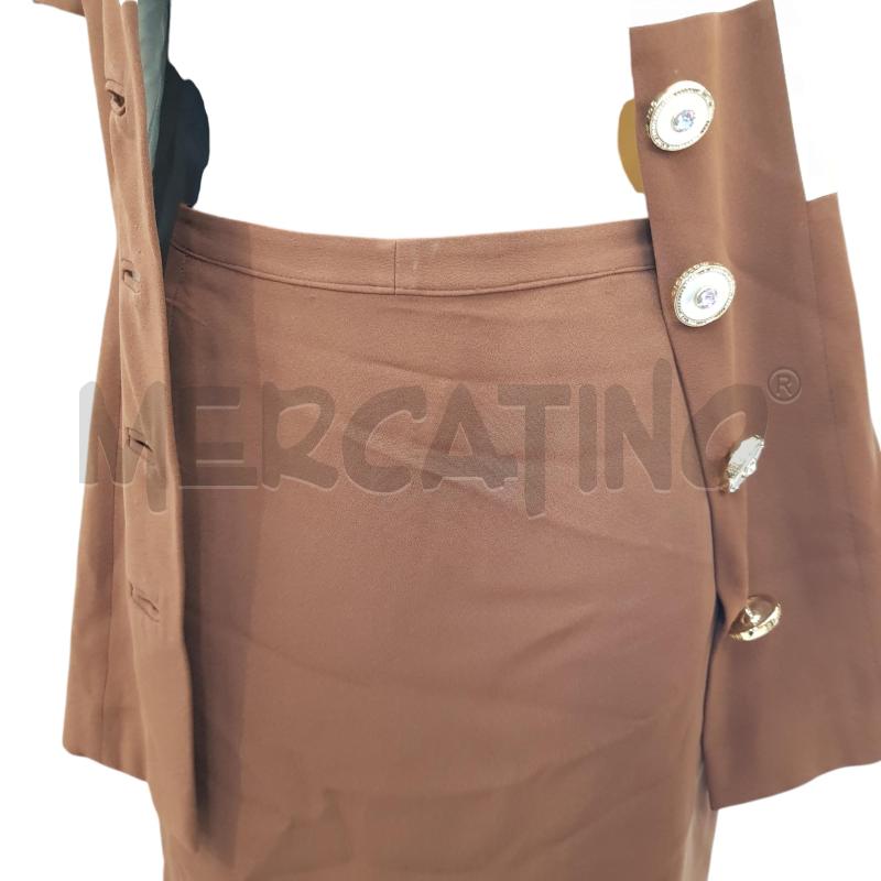 COMPLETO D GAI MATTIOLO MC MARRONE BEIGE GEOMETRICOBOTT GIOIELLO | Mercatino dell'Usato Civitavecchia 4