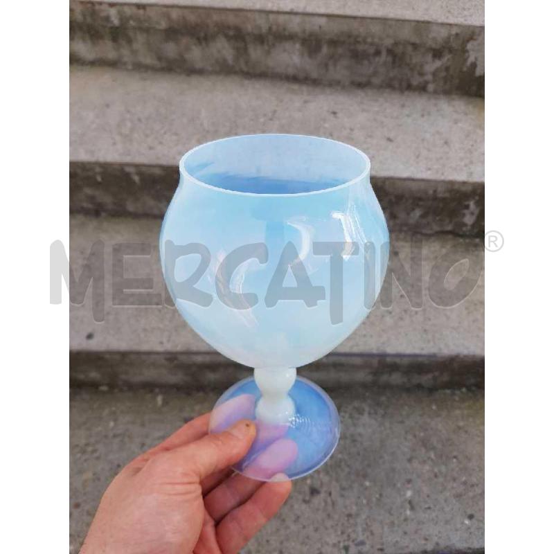 COPPA IN VETRO OPALINO ALTEZZA 20CM | Mercatino dell'Usato Civitavecchia 1