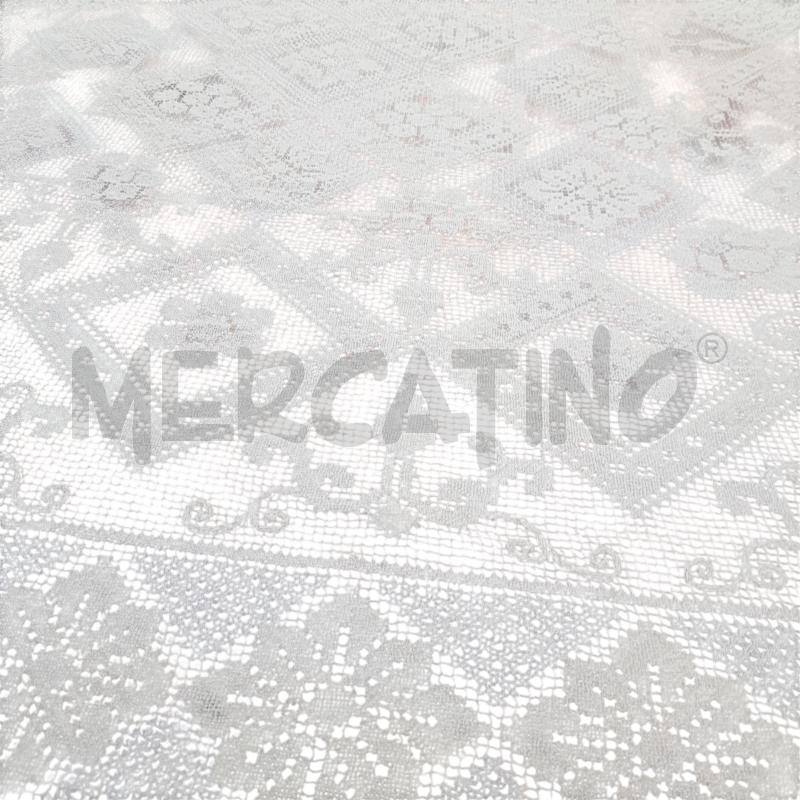 COPRILETTO FILET AD AGO ECRU' FIORI | Mercatino dell'Usato Civitavecchia 4