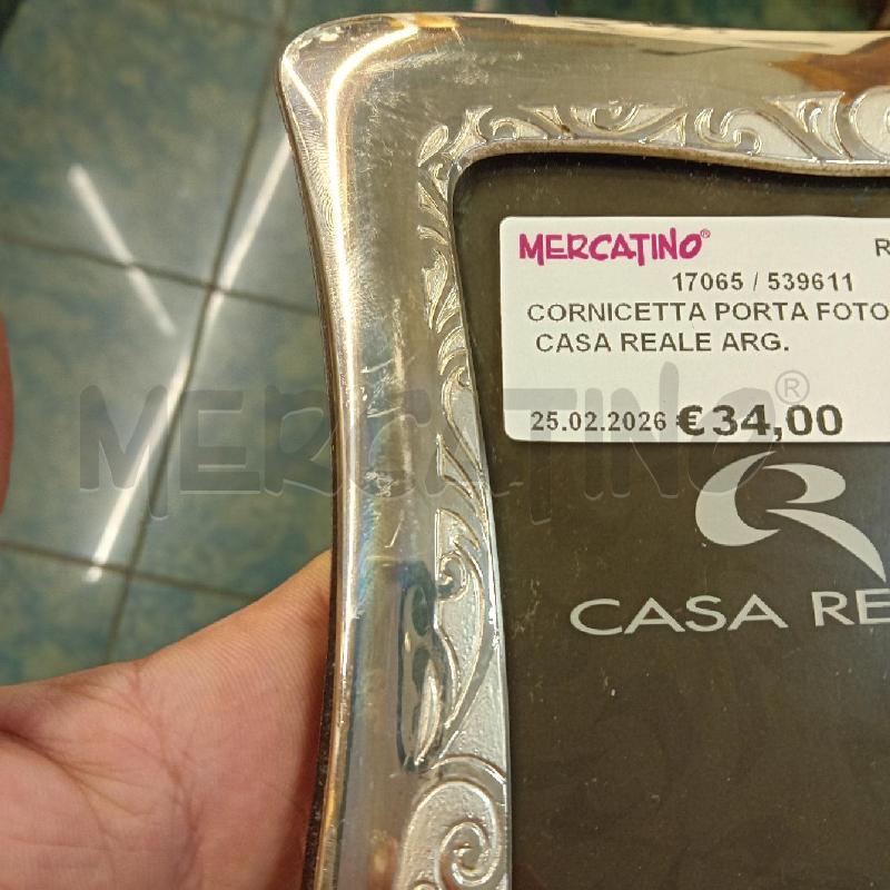 CORNICETTA PORTA FOTO CASA REALE ARG. ANDULATA | Mercatino dell'Usato Civitavecchia 3